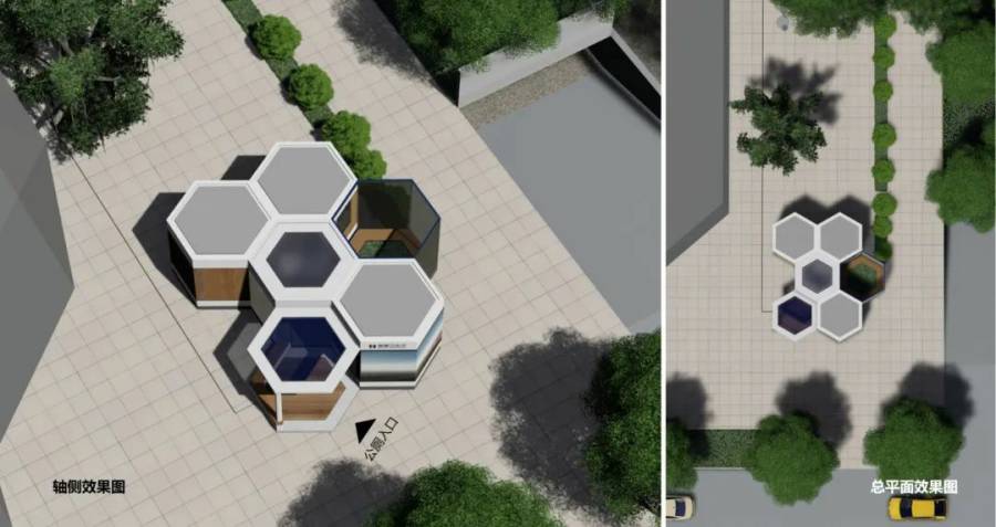 3D打印蜂巢智慧公厕