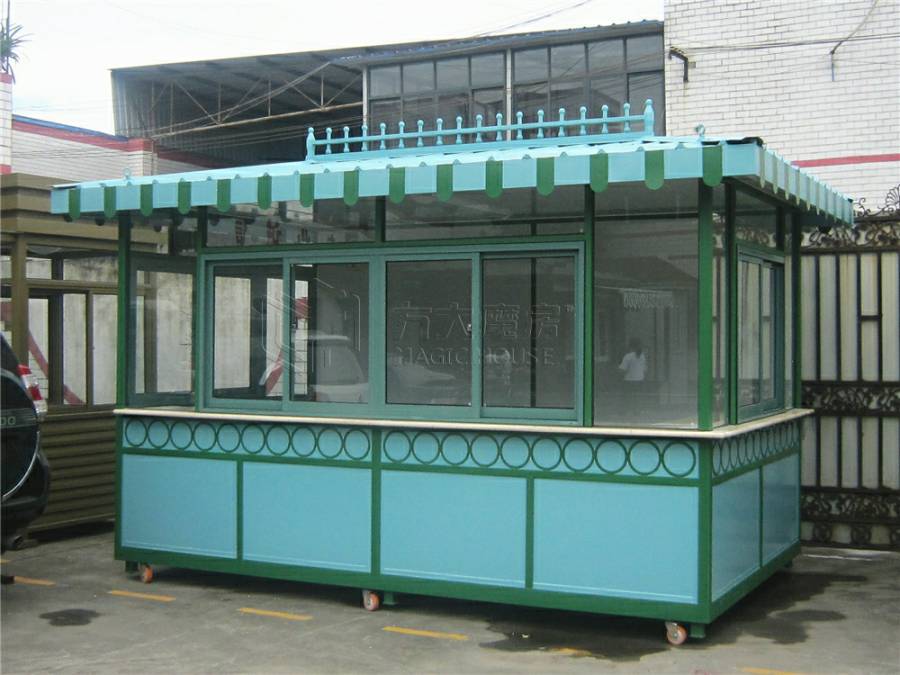 绿色移动售货亭