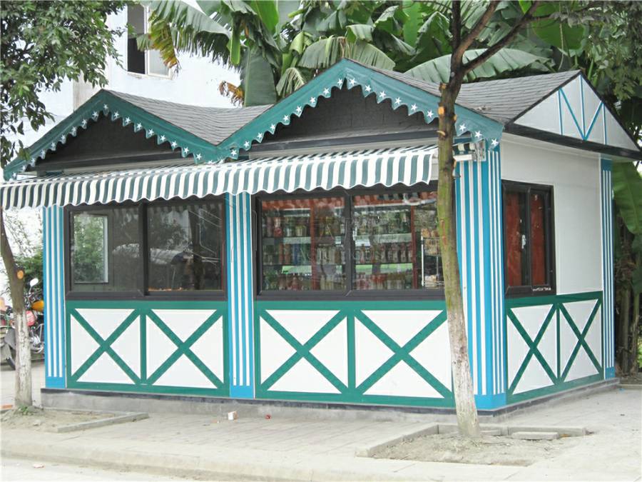 绿色移动售货亭