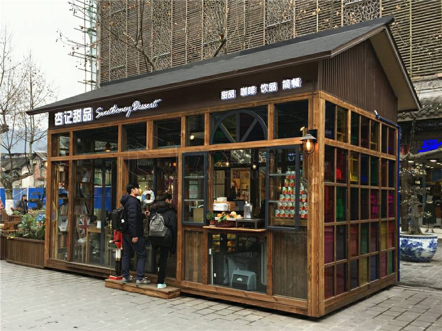 仿古商业售货亭