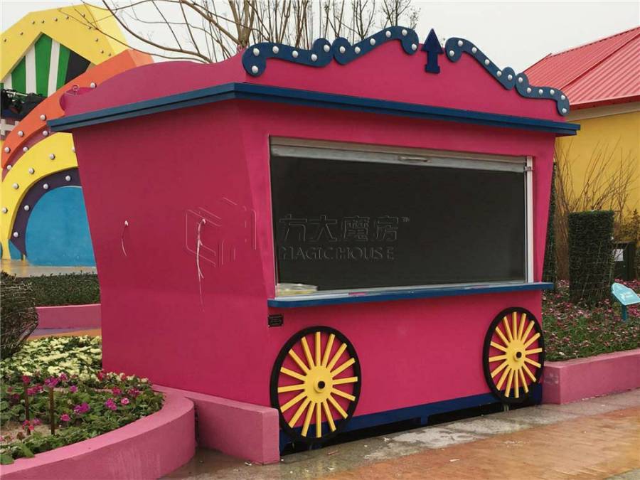 红色售货亭定制