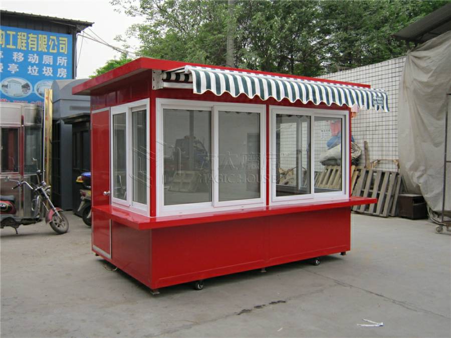 红色售货亭定制